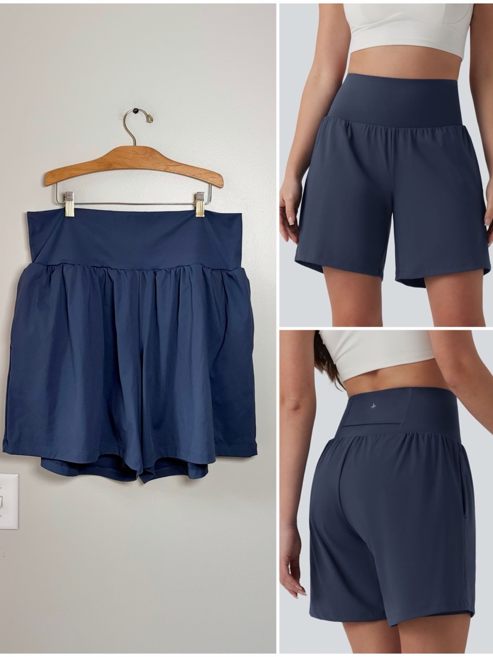 Halara SoftlyZero Airy High Waisted 2-in-1 Instant Cool Yoga Athletic Shorts
